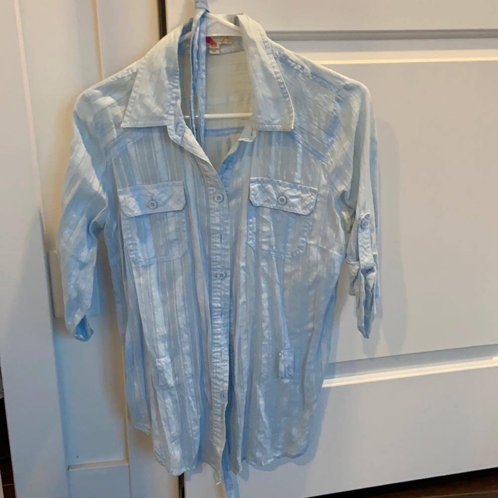 Blue light shirt